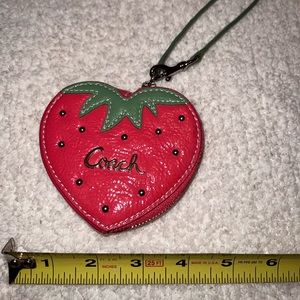 Coach strawberry wristlet🍓